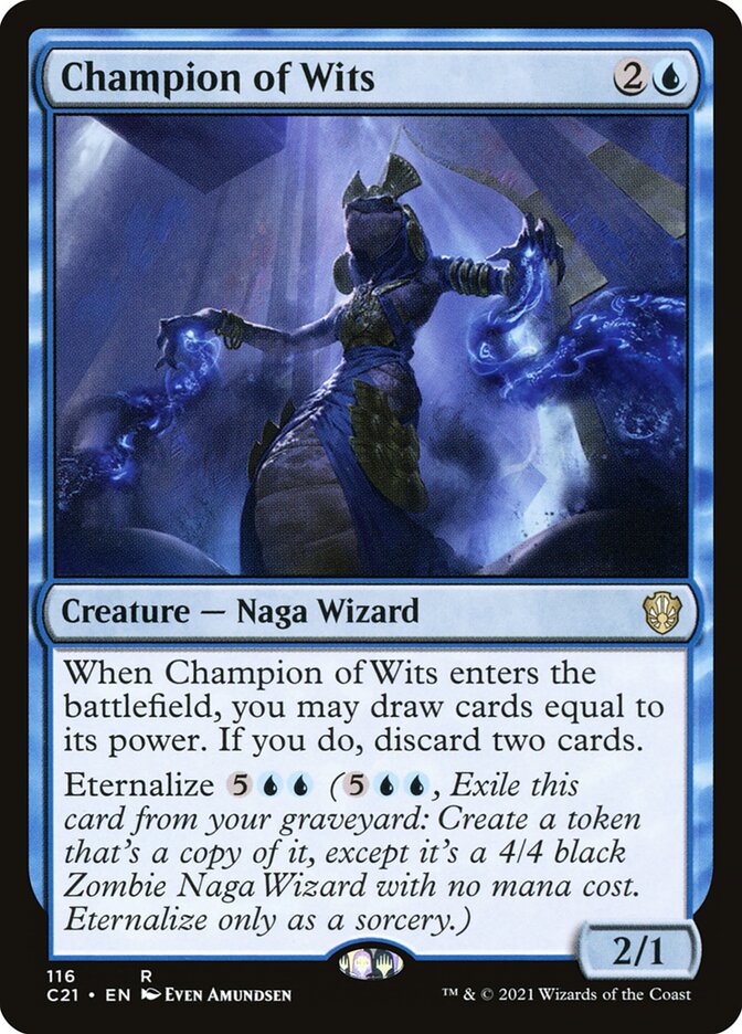 Campeã do Raciocínio / Champion of Wits - Magic: The Gathering - MoxLand