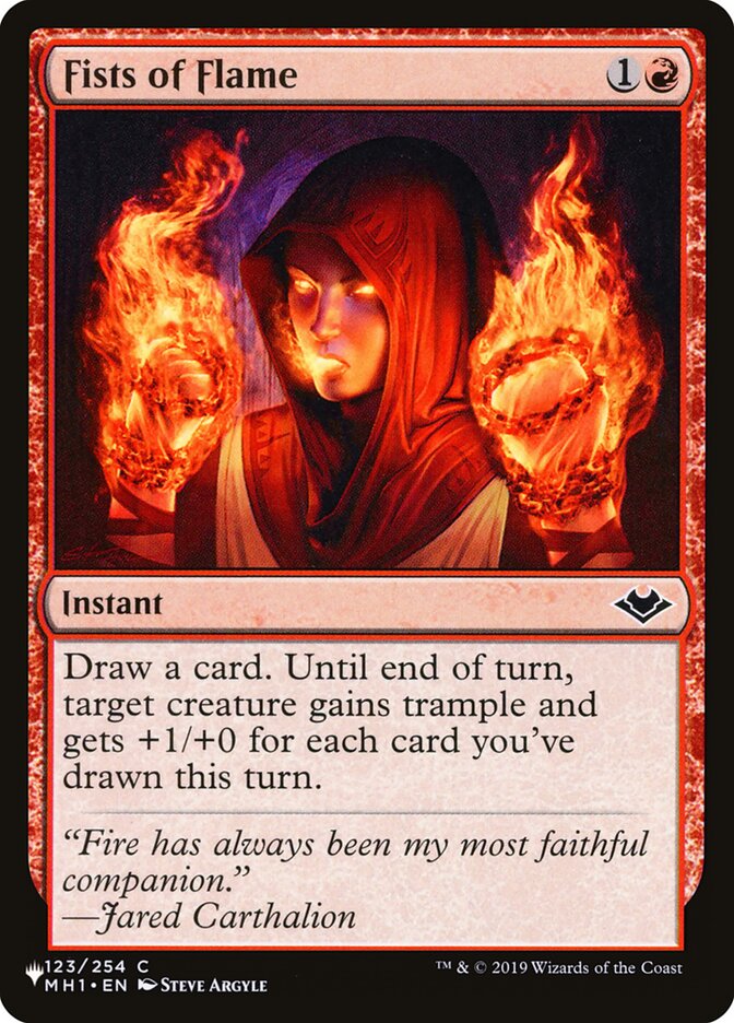 Punhos Chamejantes / Fists of Flame - Magic: The Gathering - MoxLand