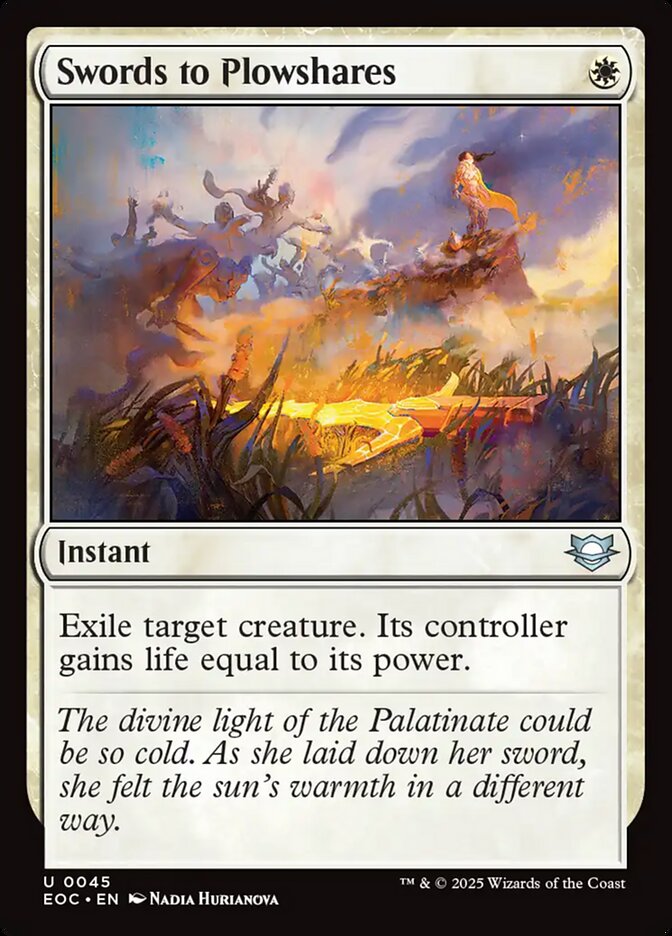 Espadas em Arados / Swords to Plowshares - Magic: The Gathering - MoxLand