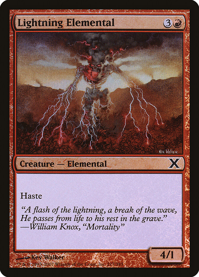 Elemental do Relâmpago / Lightning Elemental - Magic: The Gathering - MoxLand