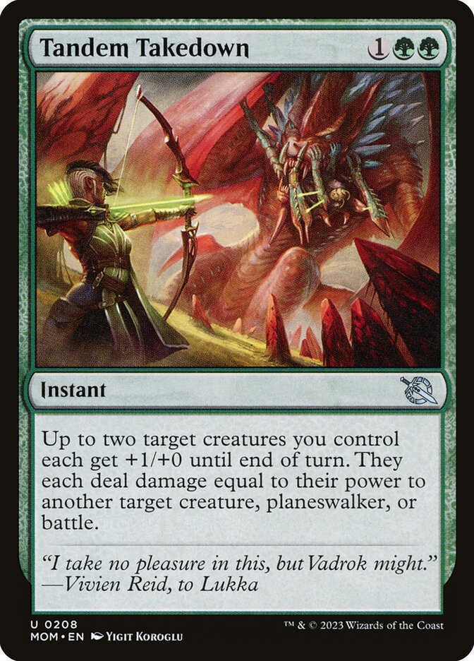 Derrubada Sincronizada / Tandem Takedown - Magic: The Gathering - MoxLand