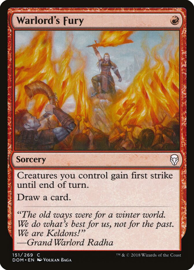 Fúria da Senhora da Guerra / Warlord's Fury - Magic: The Gathering - MoxLand