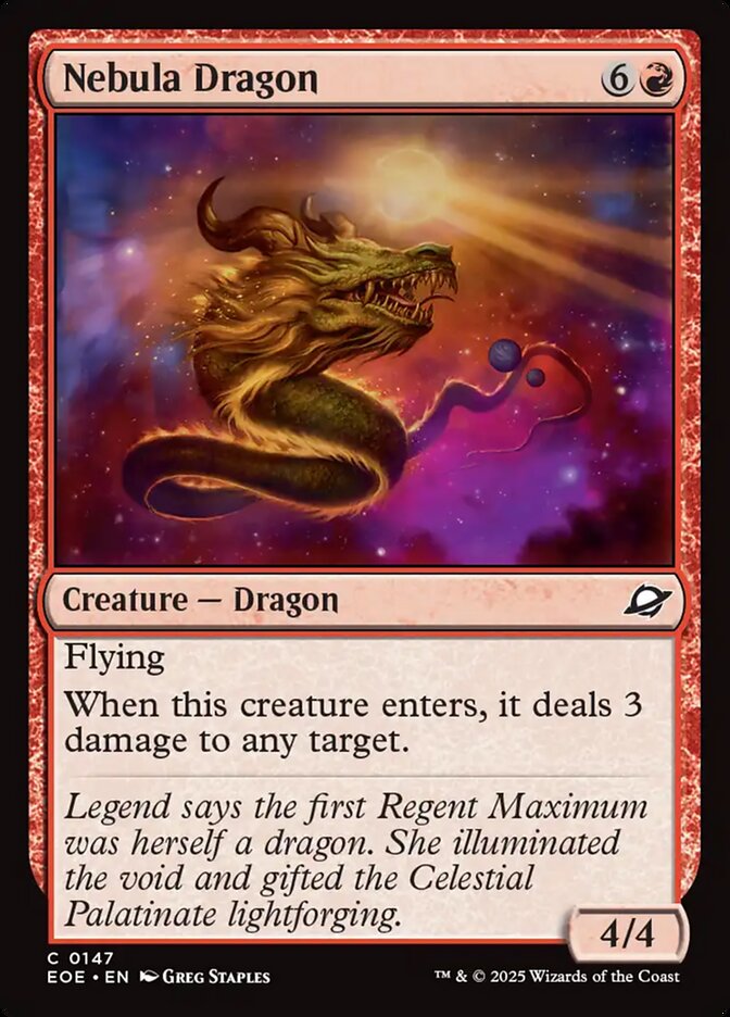 Dragão da Nebulosa / Nebula Dragon - Magic: The Gathering - MoxLand