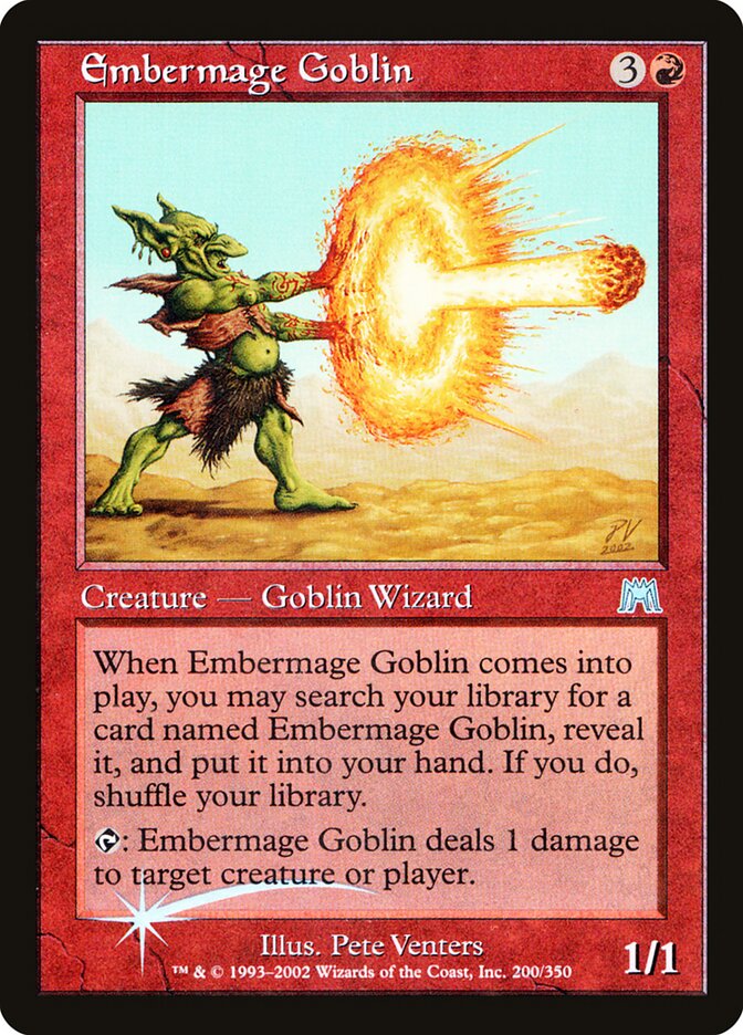 Mago Ígneo Goblin / Embermage Goblin - Magic: The Gathering - MoxLand