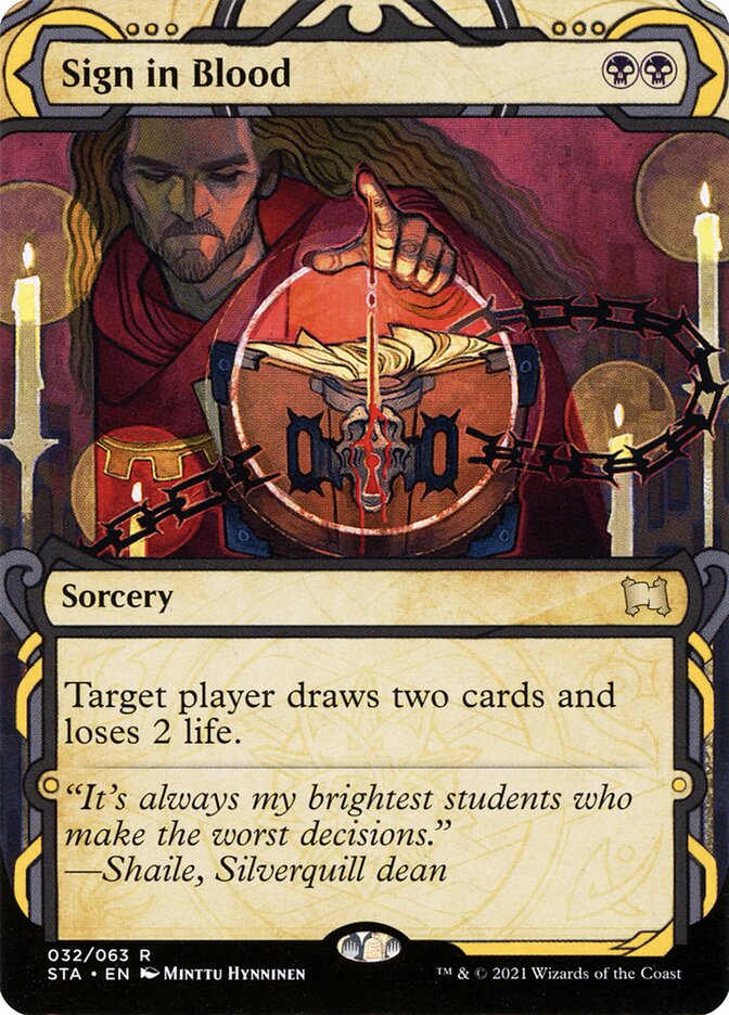 Assinar com Sangue / Sign in Blood - Magic: The Gathering - MoxLand