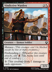 Guardião Vingativo / Vindictive Warden - Magic: The Gathering - MoxLand