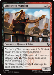 Guardião Vingativo / Vindictive Warden - Magic: The Gathering - MoxLand