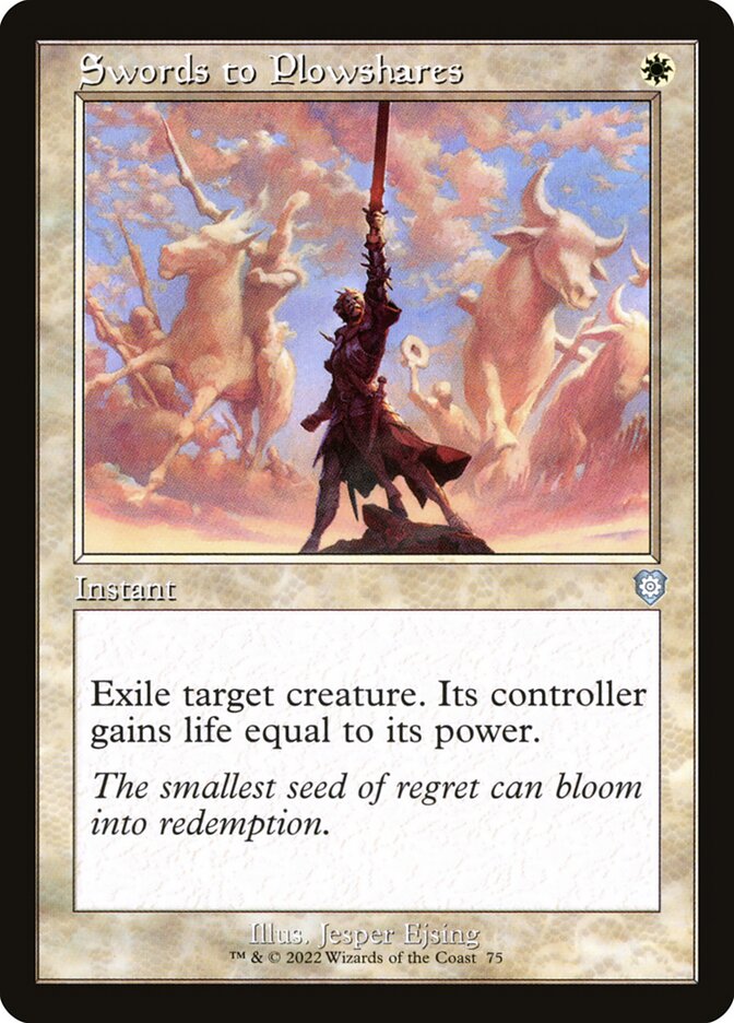 Espadas em Arados / Swords to Plowshares - Magic: The Gathering - MoxLand