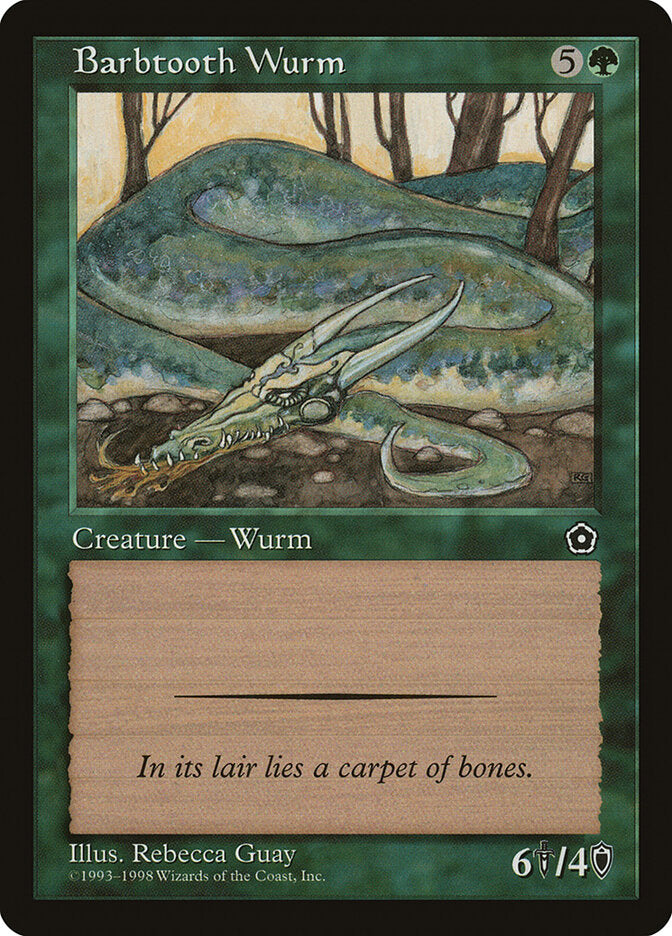 Barbtooth Wurm - Magic: The Gathering - MoxLand