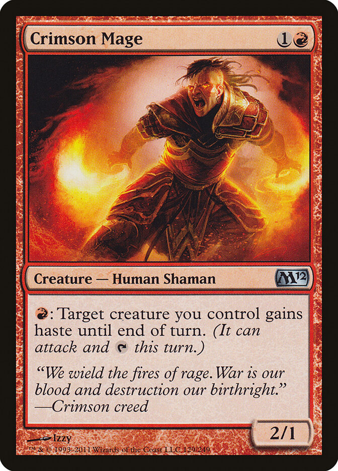 Mago Escarlate / Crimson Mage - Magic: The Gathering - MoxLand