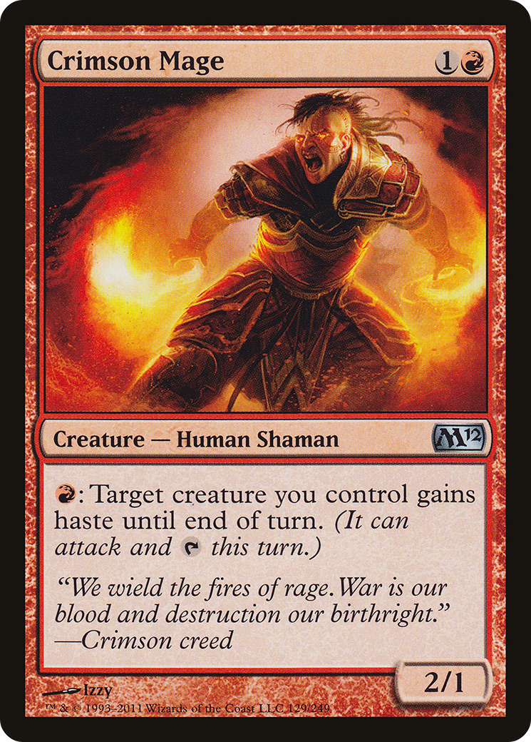 Mago Escarlate / Crimson Mage - Magic: The Gathering - MoxLand