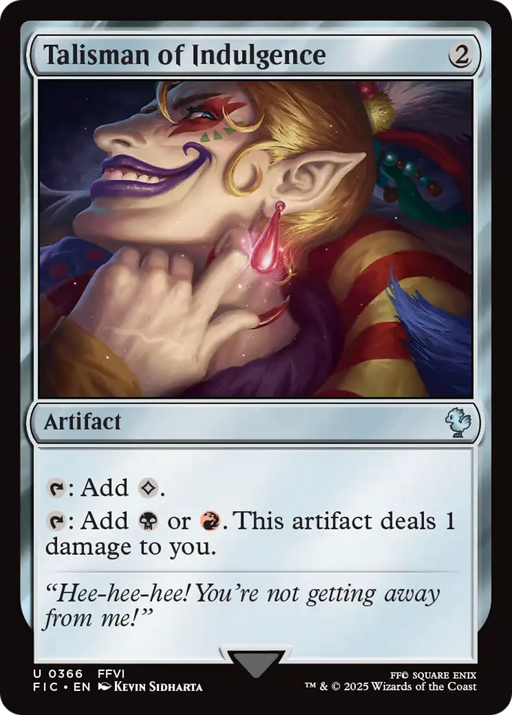 Talismã da Indulgência / Talisman of Indulgence - Magic: The Gathering - MoxLand