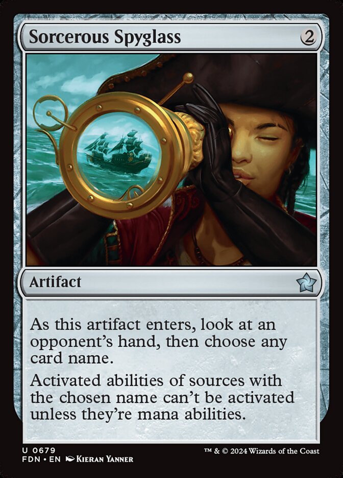 Luneta Enfeitiçada / Sorcerous Spyglass - Magic: The Gathering - MoxLand