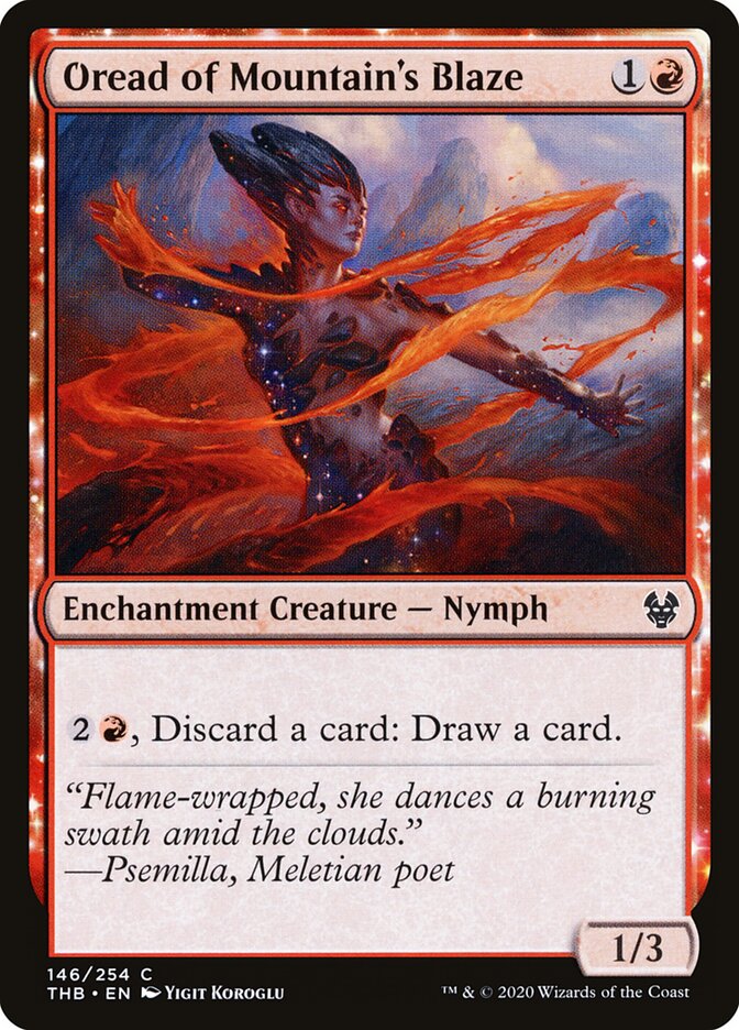 Oréade da Labareda Montanhesca / Oread of Mountain's Blaze - Magic: The Gathering - MoxLand