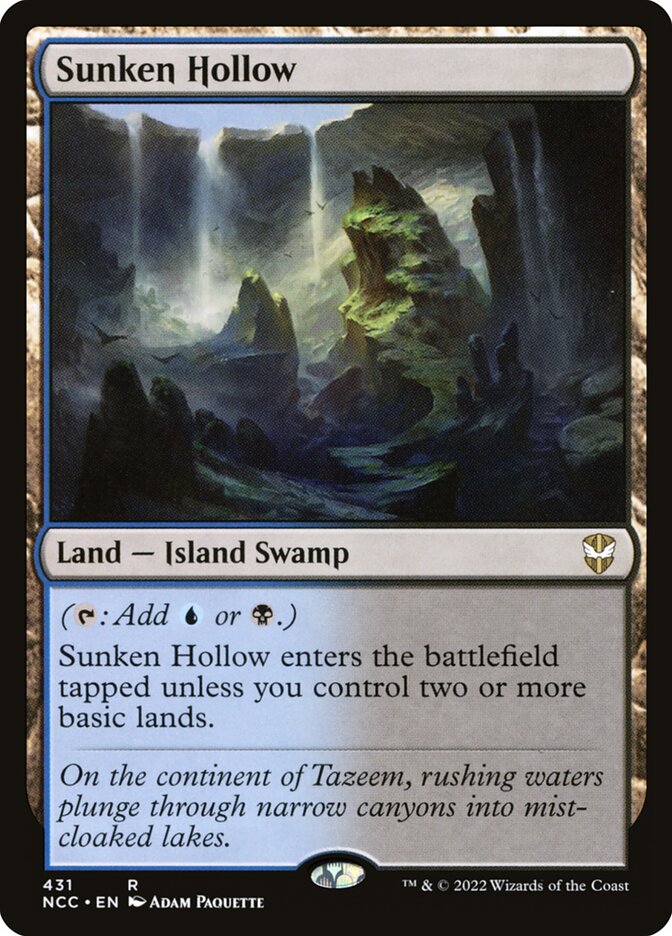 Vale Afundado / Sunken Hollow - Magic: The Gathering - MoxLand