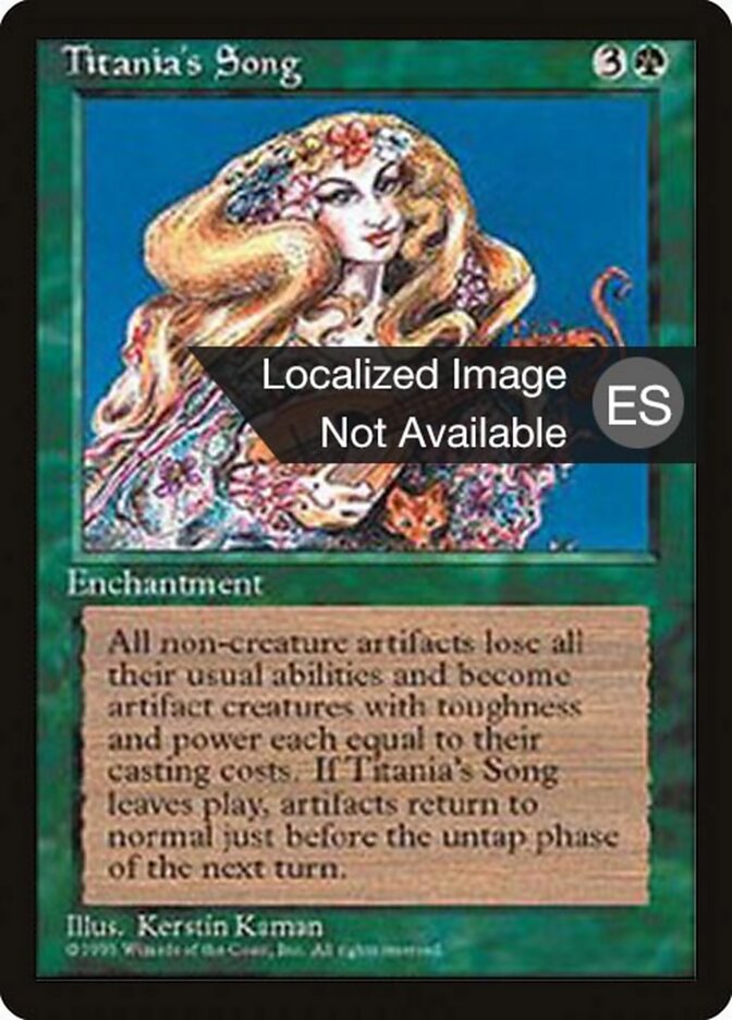 Canção de Titânia / Titania's Song - Magic: The Gathering - MoxLand