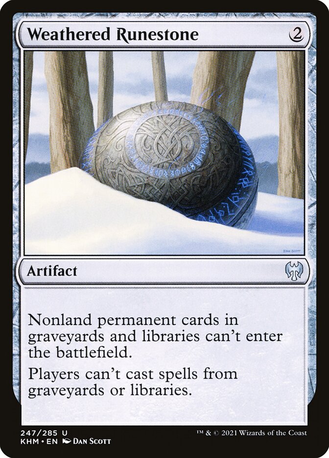Pedra Rúnica Desbotada / Weathered Runestone - Magic: The Gathering - MoxLand