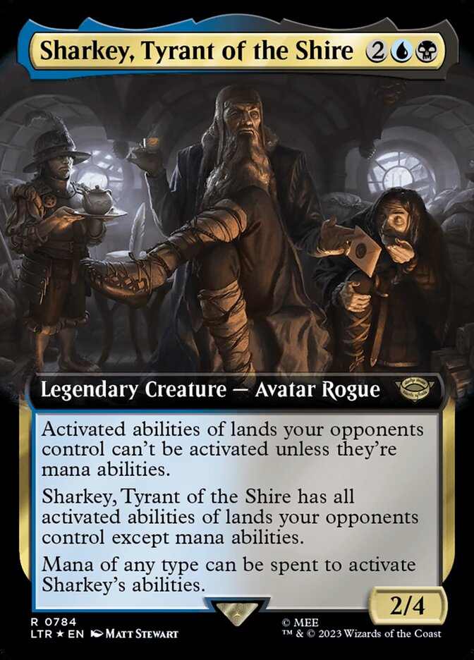 Charcote, Tirano do Condado / Sharkey, Tyrant of the Shire - Magic: The Gathering - MoxLand