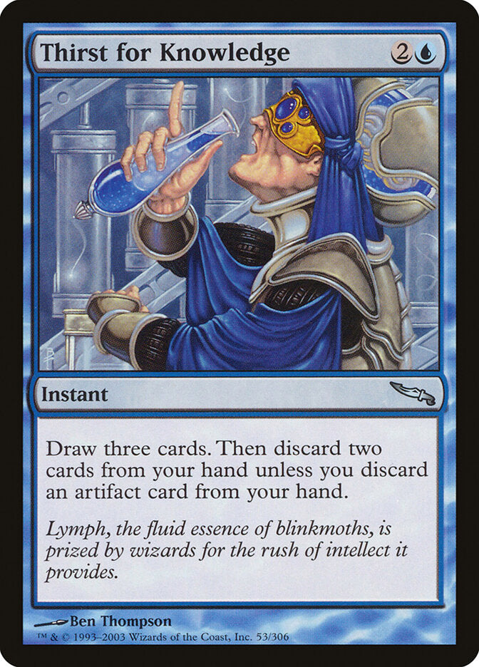 Sede por Conhecimento / Thirst for Knowledge - Magic: The Gathering - MoxLand