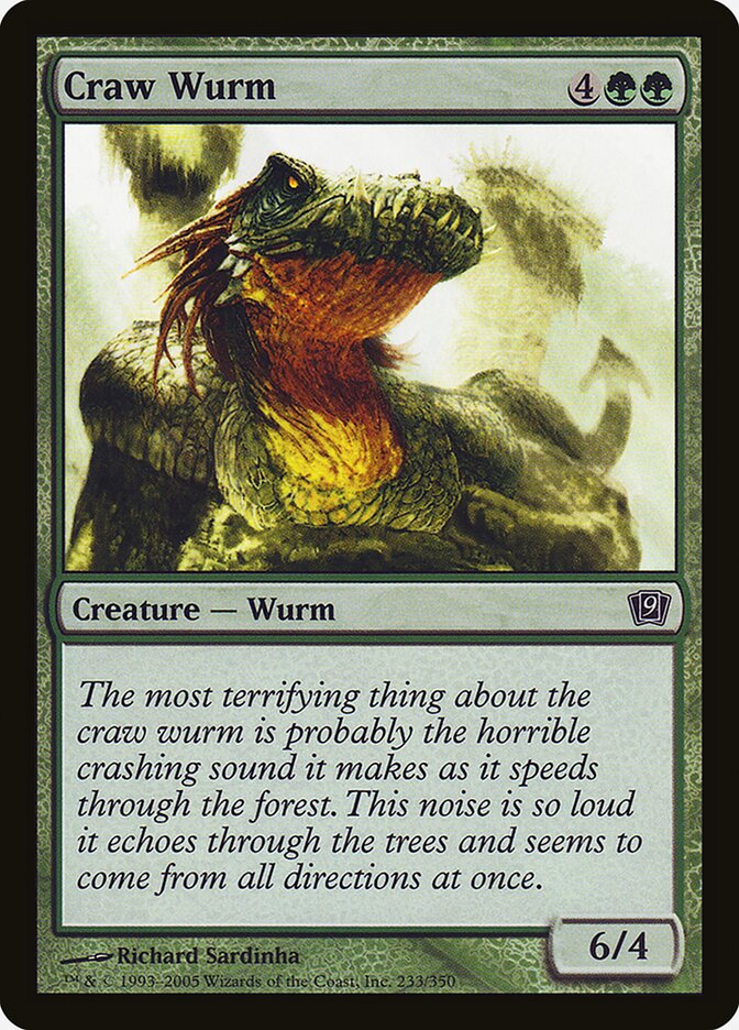 Serpente Terrestre de Craw / Craw Wurm - Magic: The Gathering - MoxLand