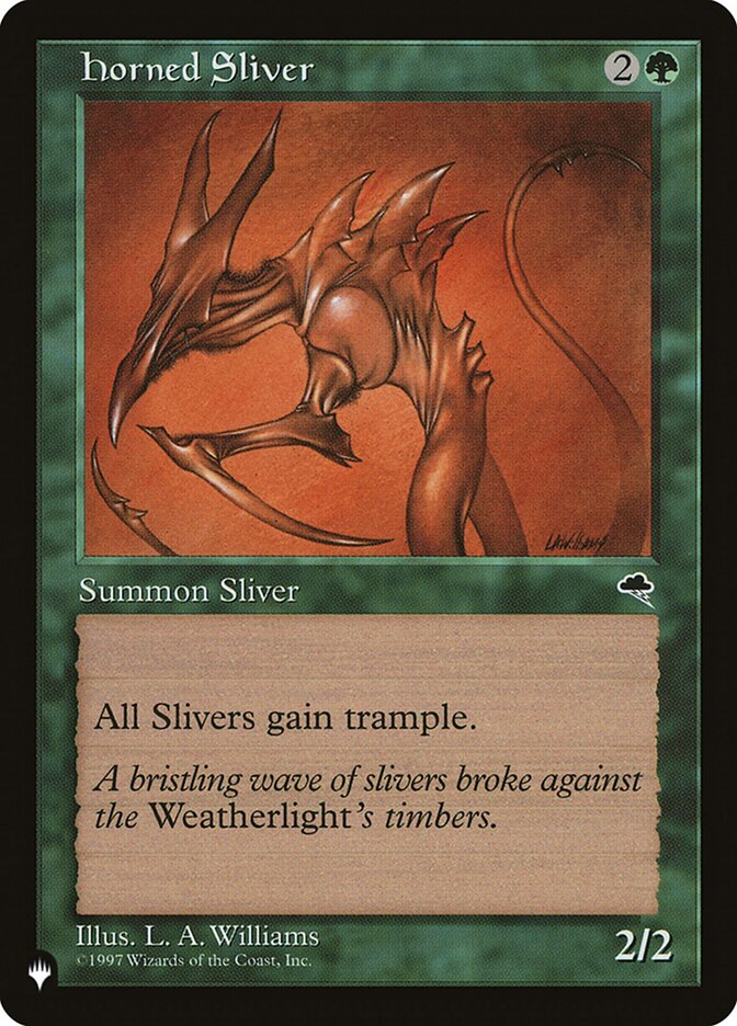 Fractius com Chifres / Horned Sliver - Magic: The Gathering - MoxLand