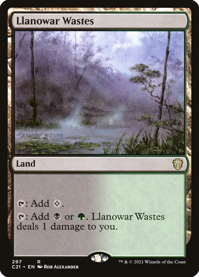 Regiões Agrestes de Llanowar / Llanowar Wastes - Magic: The Gathering - MoxLand
