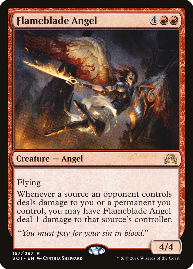 Anjo da Espada Flamejante / Flameblade Angel - Magic: The Gathering - MoxLand