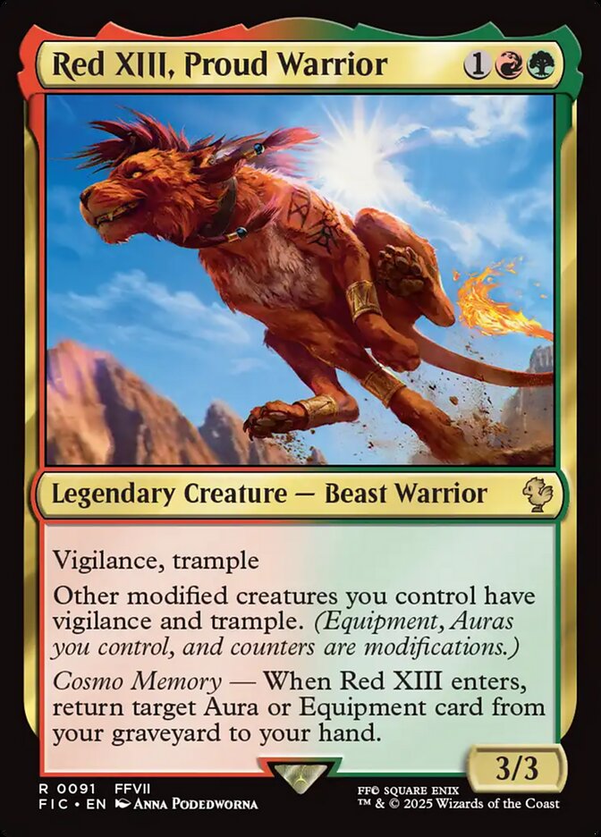 Red XIII, Proud Warrior - Magic: The Gathering - MoxLand