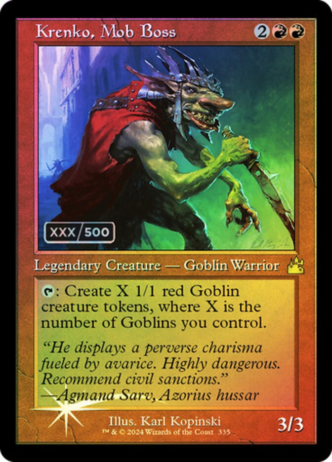 Krenko, Chefe da Turba / Krenko, Mob Boss - Magic: The Gathering - MoxLand