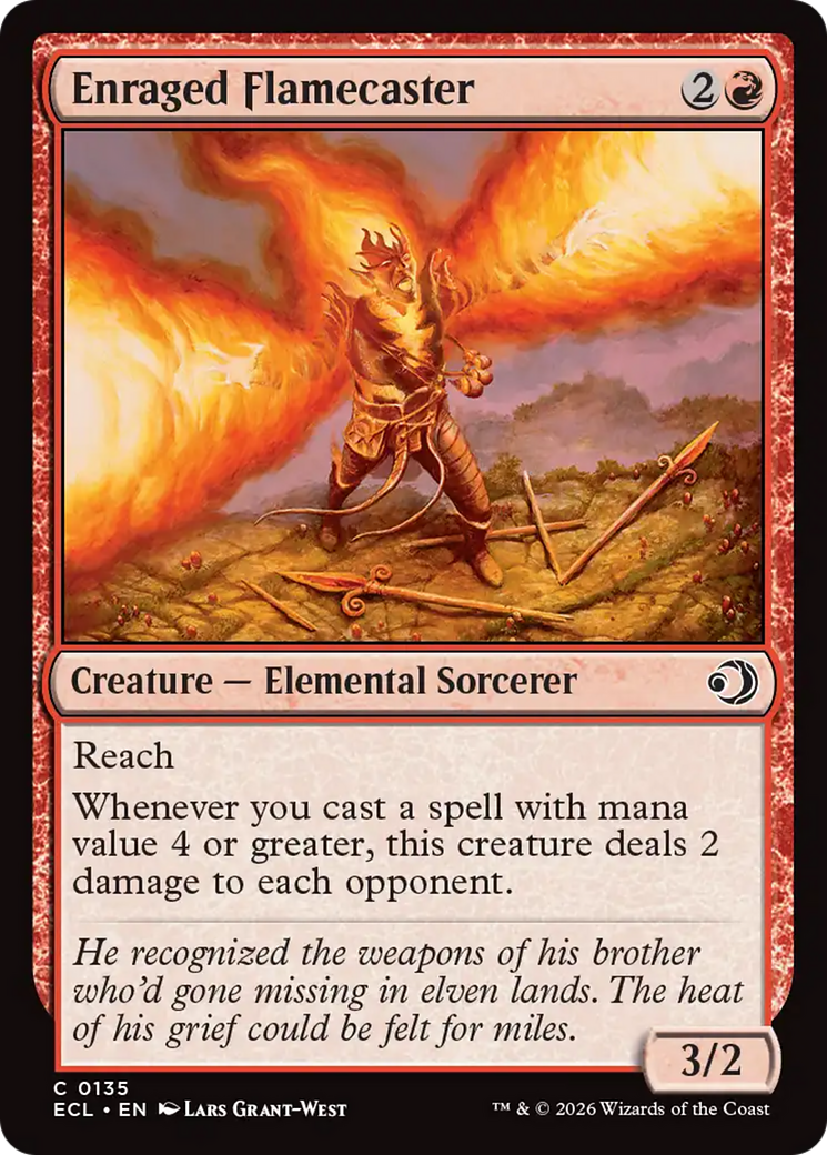 Flamiconjurador Enfurecido / Enraged Flamecaster - Magic: The Gathering - MoxLand