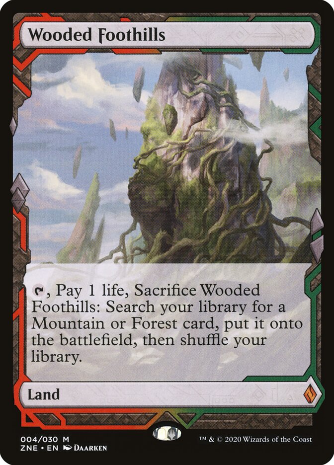 Contraforte Arborizado / Wooded Foothills - Magic: The Gathering - MoxLand