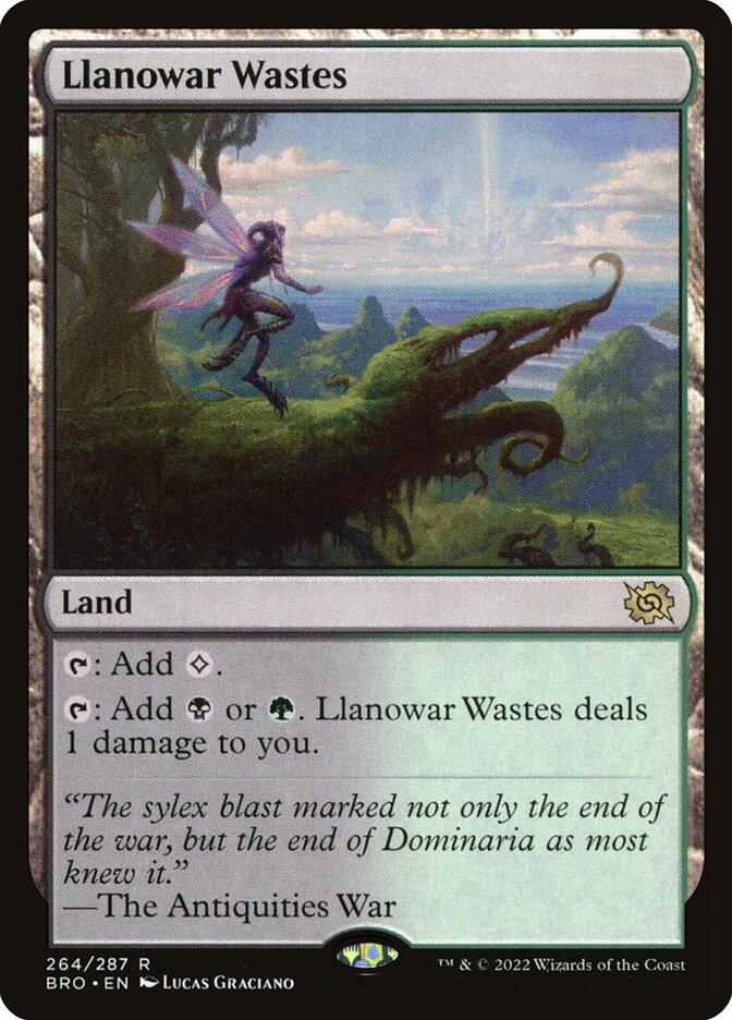 Regiões Agrestes de Llanowar / Llanowar Wastes - Magic: The Gathering - MoxLand