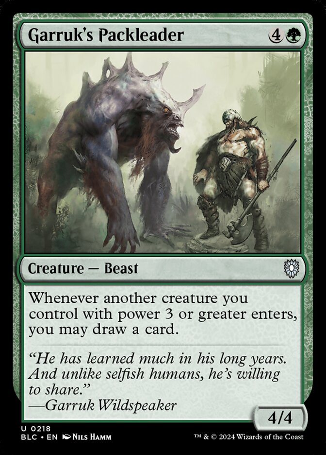 Líder de Matilha de Garruk / Garruk's Packleader - Magic: The Gathering - MoxLand