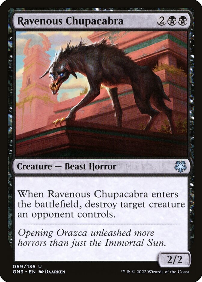 Chupacabra Voraz / Ravenous Chupacabra - Magic: The Gathering - MoxLand