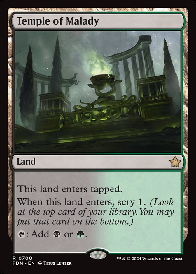 Templo da Enfermidade / Temple of Malady - Magic: The Gathering - MoxLand