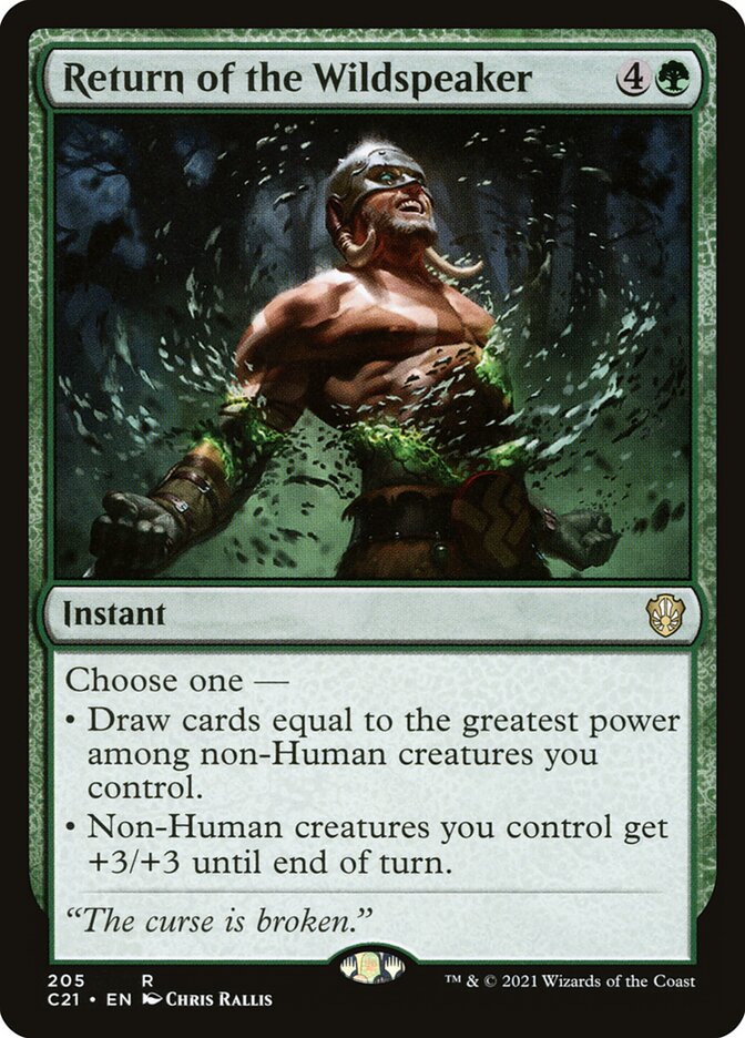 Retorno do Falabravo / Return of the Wildspeaker - Magic: The Gathering - MoxLand