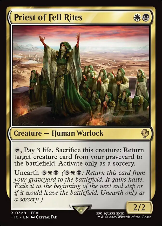 Sacerdotisa de Ritos Torpes / Priest of Fell Rites - Magic: The Gathering - MoxLand