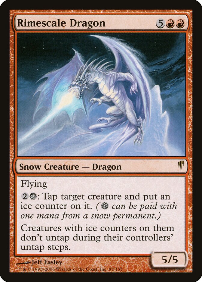 Dragão Escama-Gélida / Rimescale Dragon - Magic: The Gathering - MoxLand