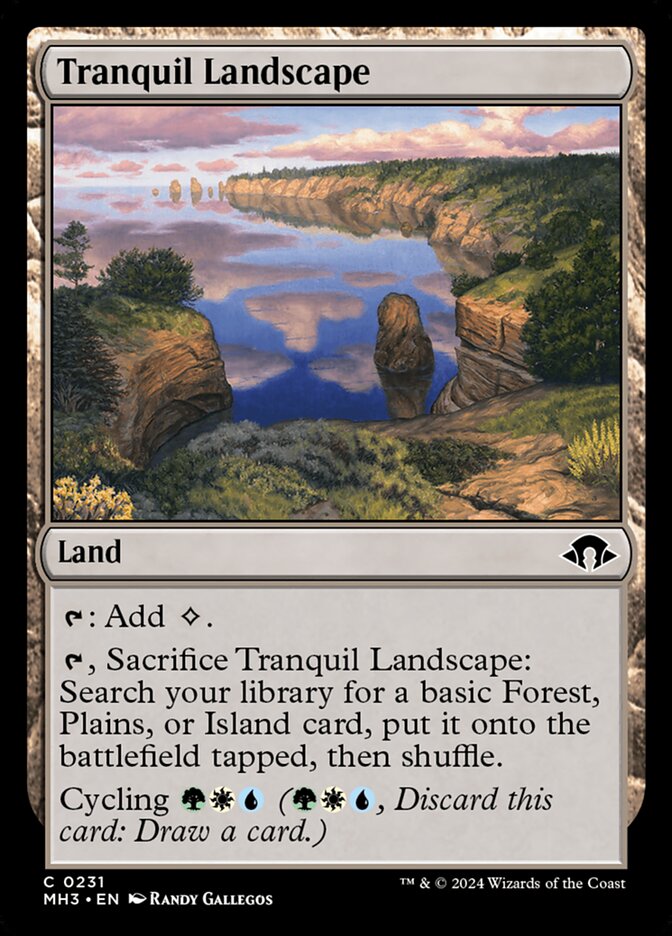Paisagem Tranquila / Tranquil Landscape - Magic: The Gathering - MoxLand