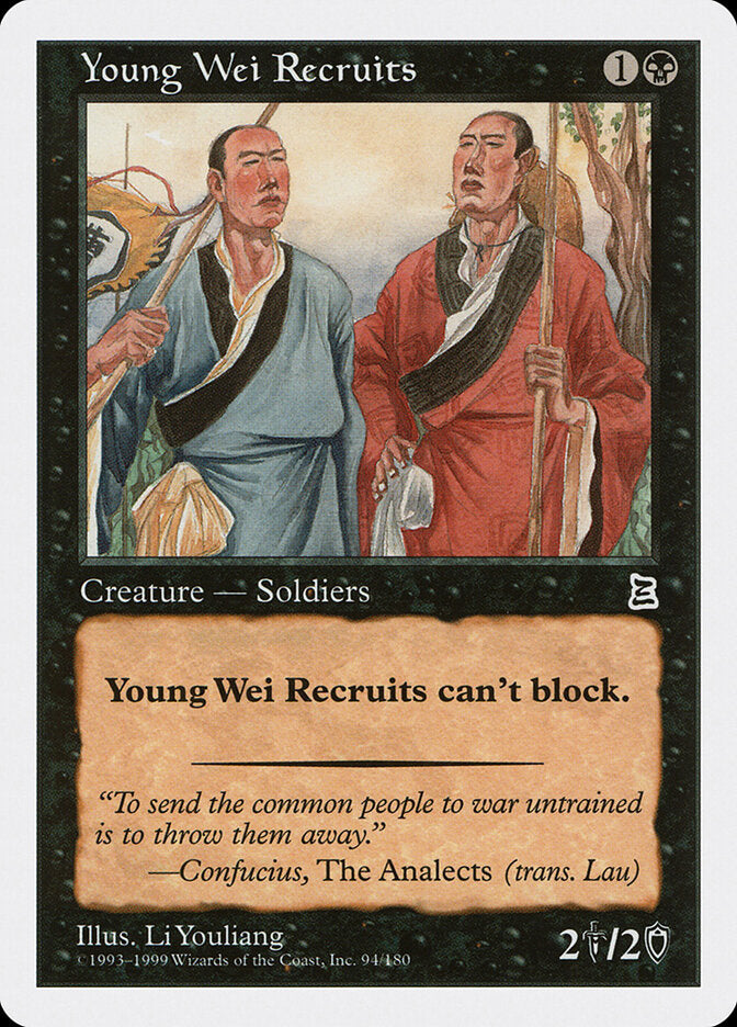 Young Wei Recruits - Magic: The Gathering - MoxLand