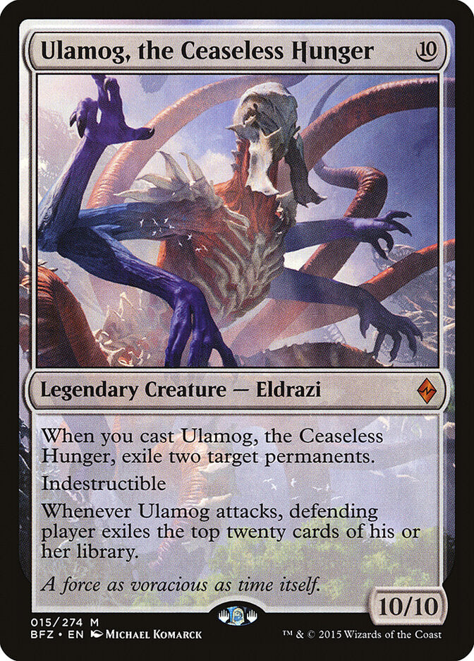 Ulamog, a Fome Interminável / Ulamog, the Ceaseless Hunger - Magic: The Gathering - MoxLand