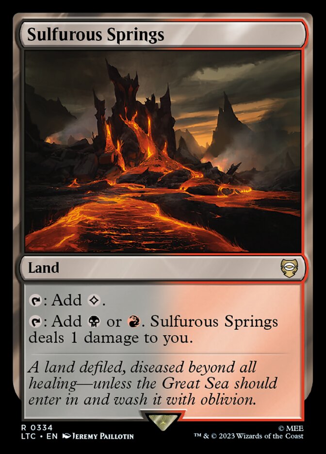 Fontes Sulfurosas / Sulfurous Springs - Magic: The Gathering - MoxLand