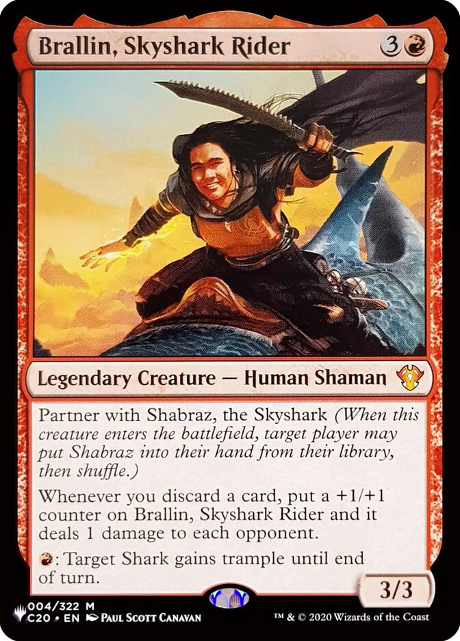 Brallin, Ginete de Tubarão-celeste / Brallin, Skyshark Rider - Magic: The Gathering - MoxLand