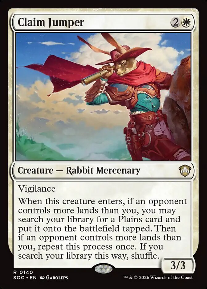 Grileiro / Claim Jumper - Magic: The Gathering - MoxLand