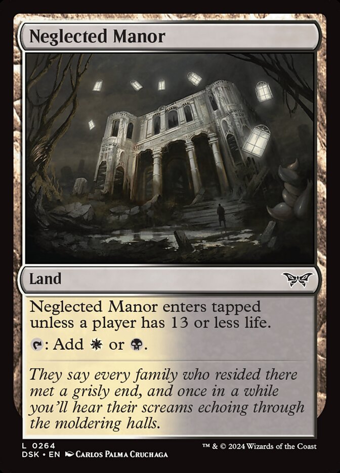 Mansão Negligenciada / Neglected Manor - Magic: The Gathering - MoxLand