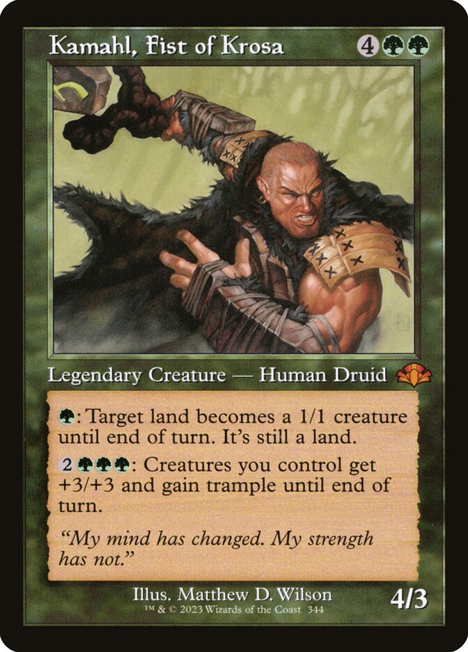 Kamahl, o Punho de Krosa / Kamahl, Fist of Krosa - Magic: The Gathering - MoxLand