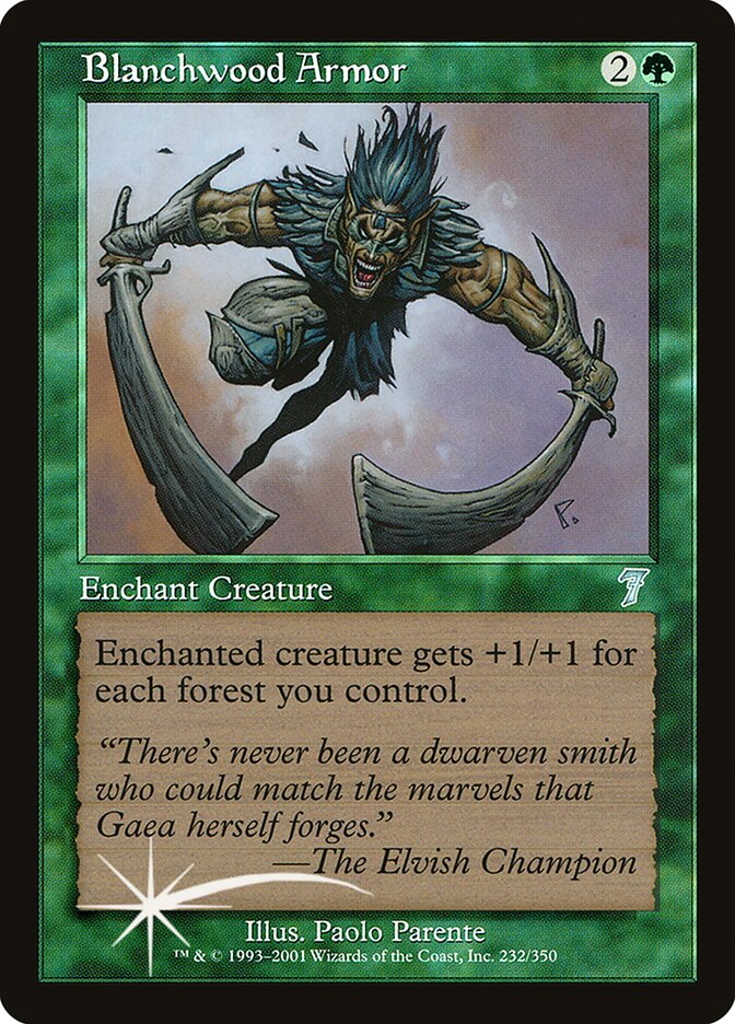 Armadura de Blanchwood / Blanchwood Armor - Magic: The Gathering - MoxLand