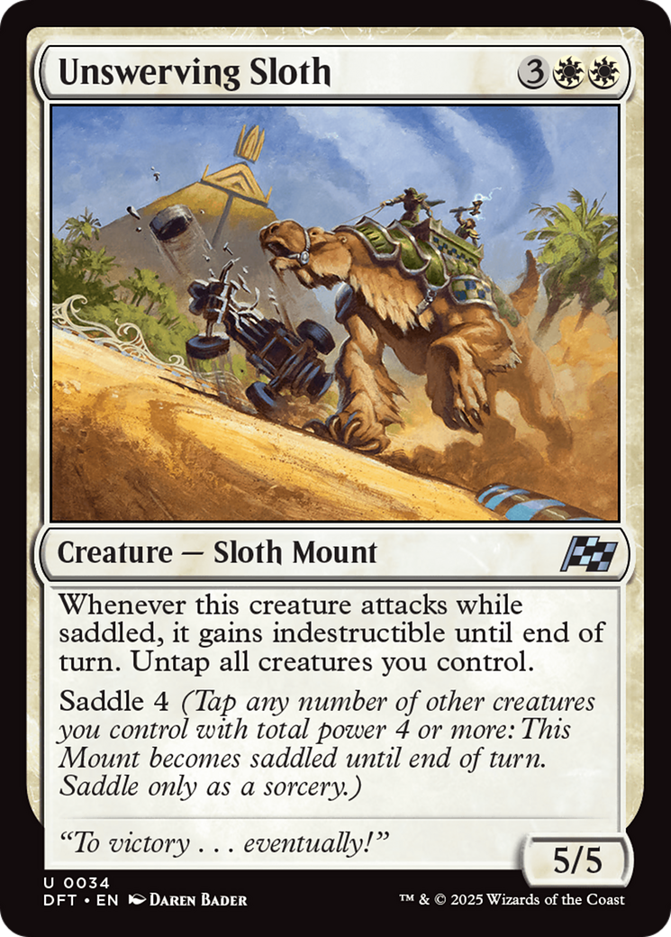 Bicho-preguiça Inabalável / Unswerving Sloth - Magic: The Gathering - MoxLand