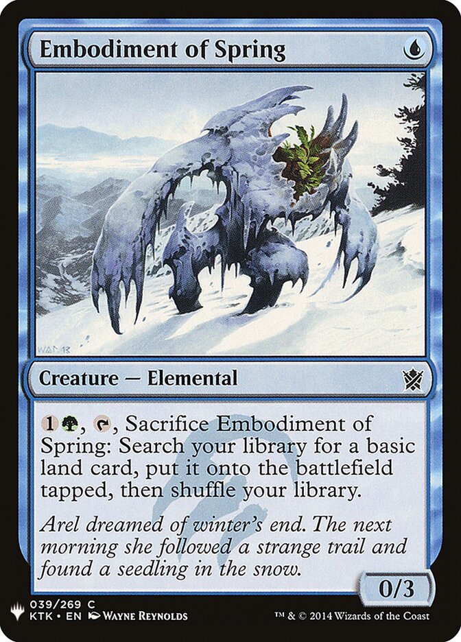 Encarnação da Primavera / Embodiment of Spring - Magic: The Gathering - MoxLand