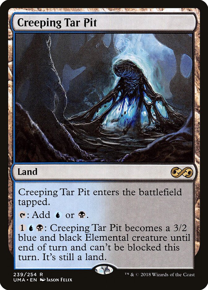 Poço de Piche Rastejante / Creeping Tar Pit - Magic: The Gathering - MoxLand